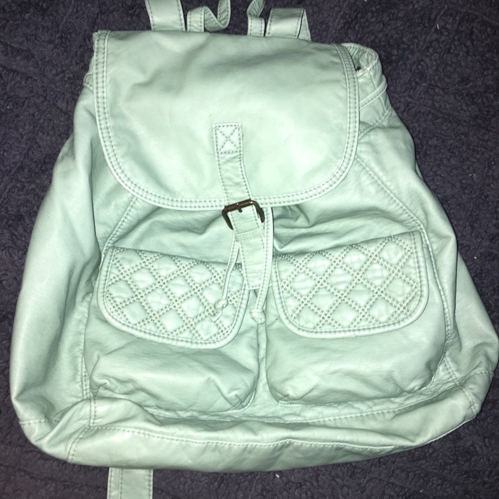 Leather backpack